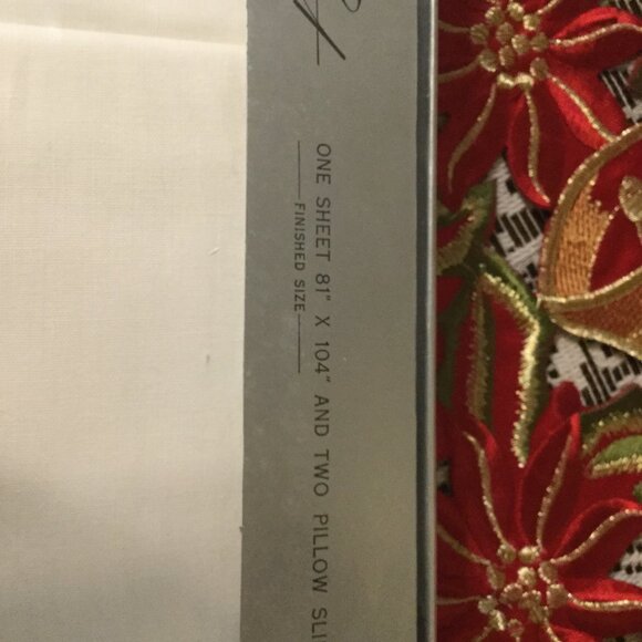 VINTAGE New Wabasso  fashion set made in Canada 1 sheet 81"x104" 2 pillow slips - Picture 2 of 6